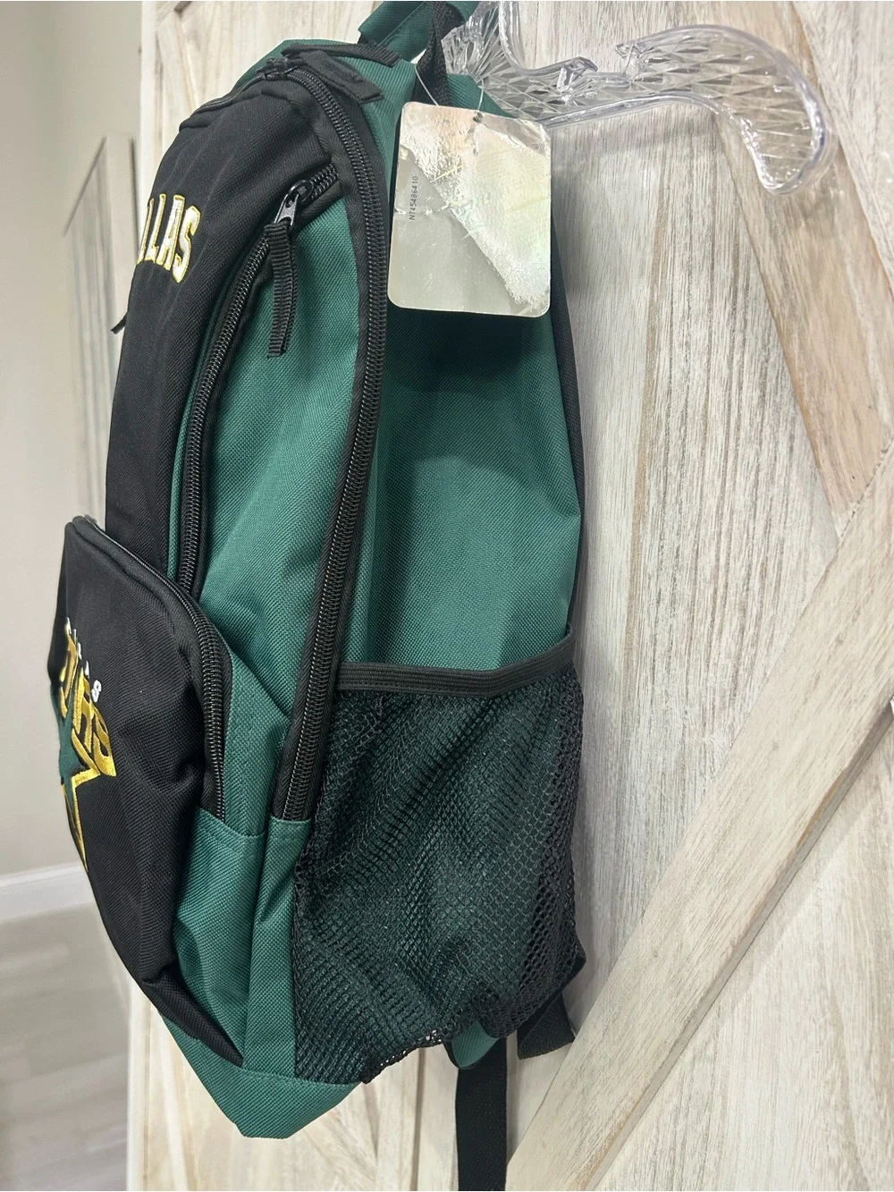Vintage 90’s Dallas Stars Black and Green Backpack with Original Logo